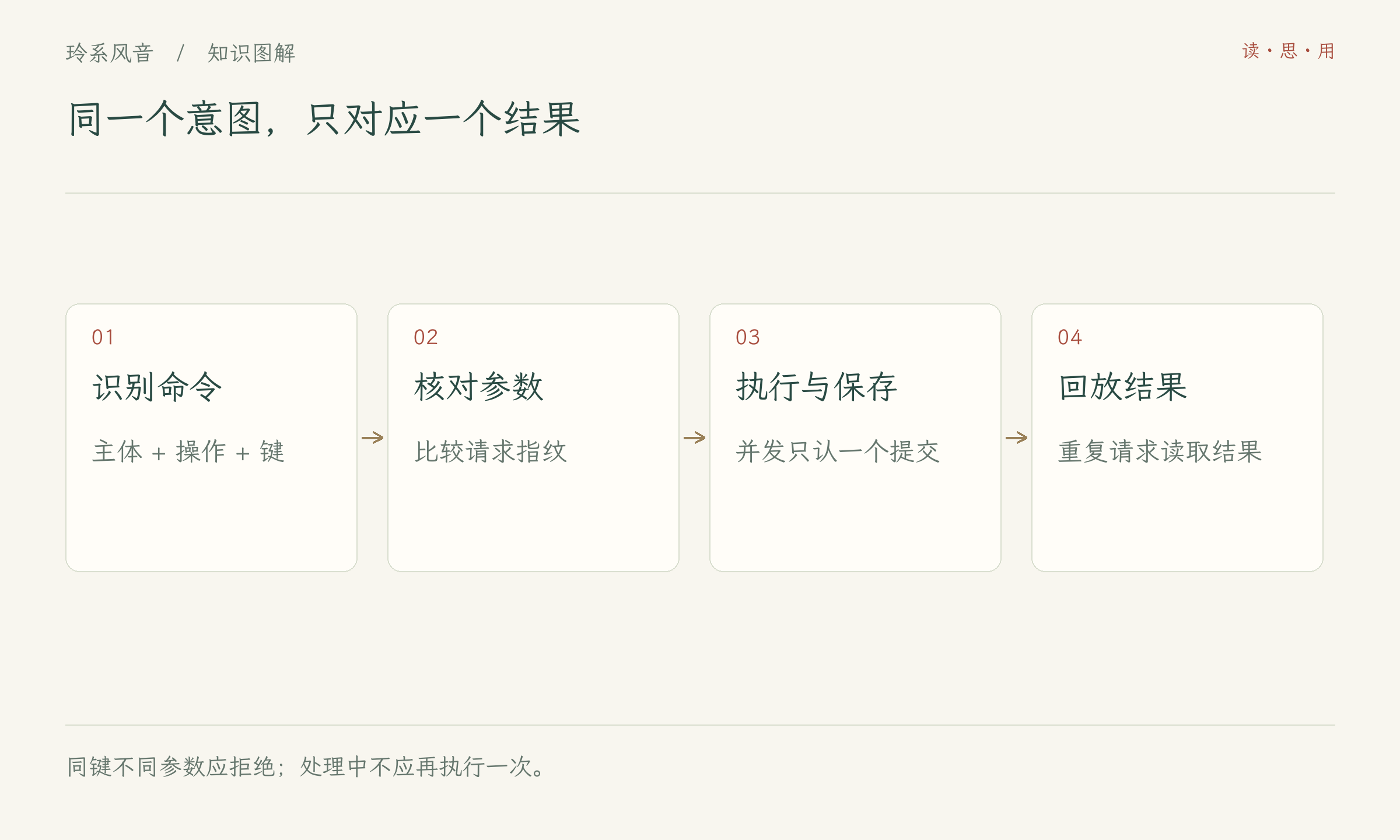 同一个意图,只对应一个结果