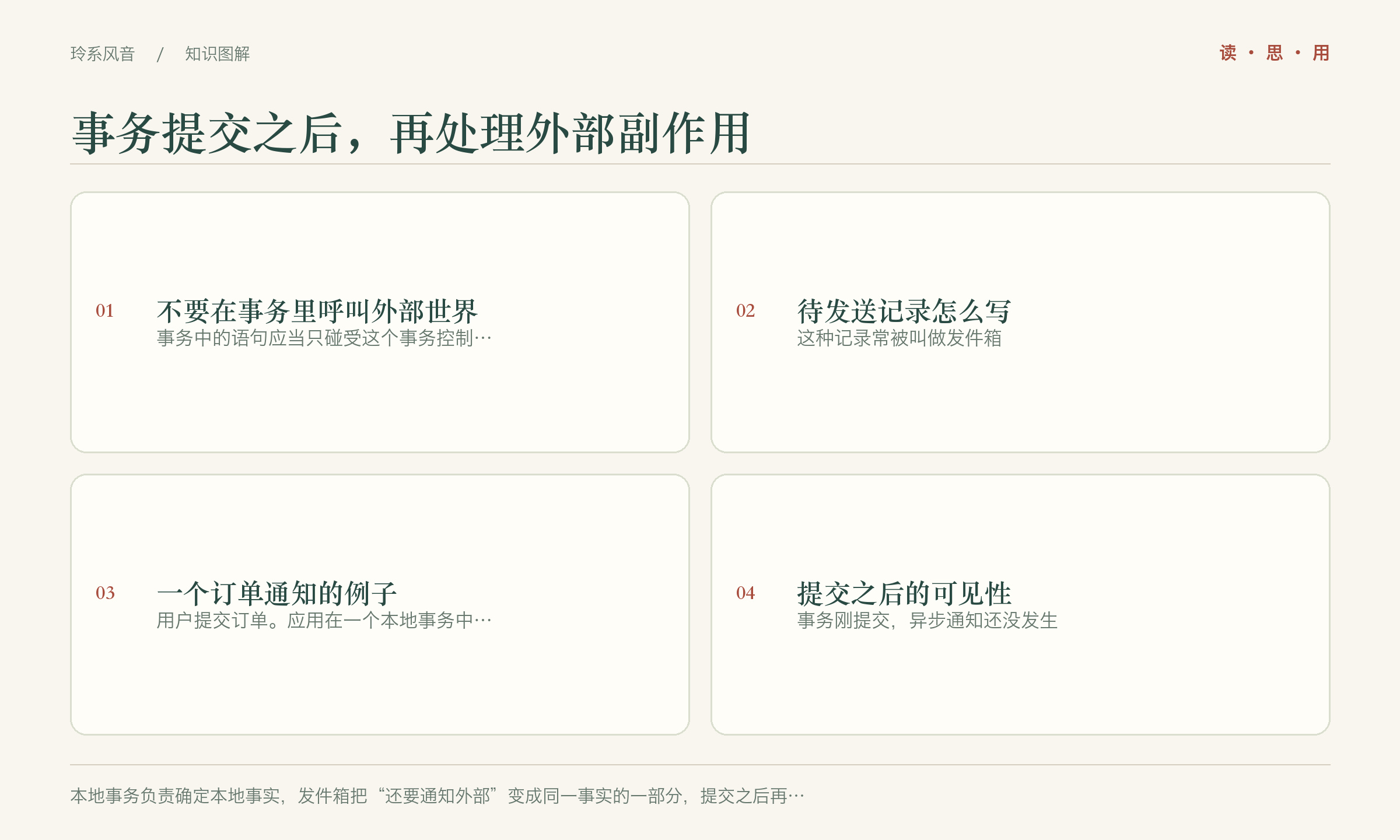 事务提交之后,再处理外部副作用